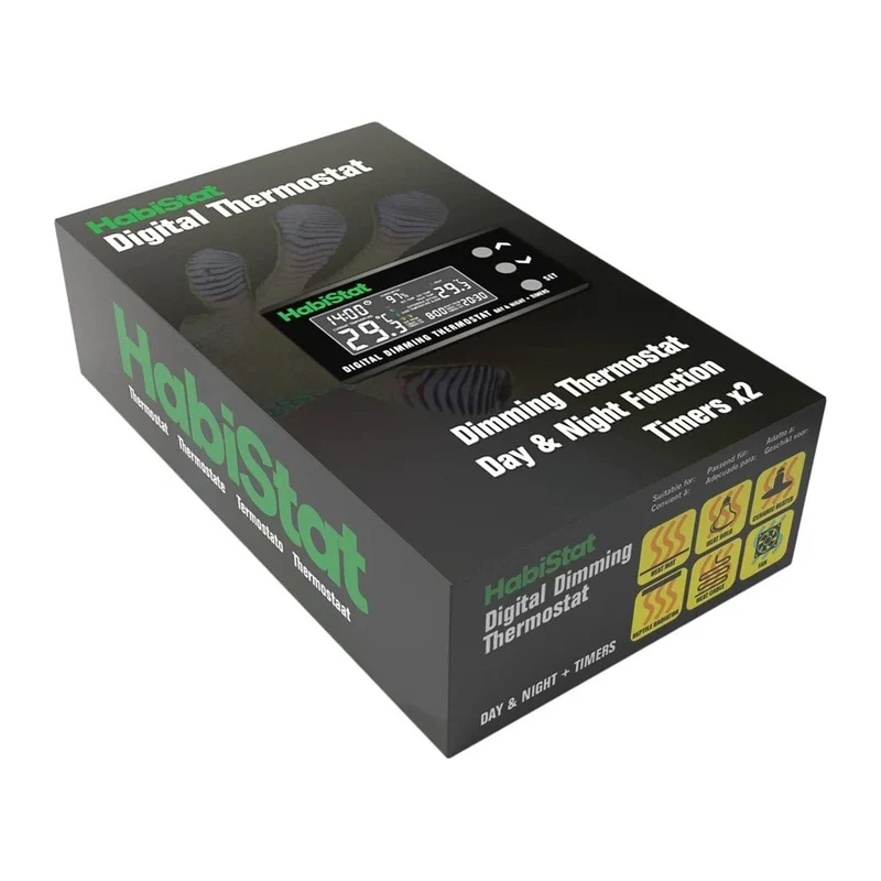 Habistat DIGITAL Dimming Thermostat DAY/NIGHT TIMER 600 WATT - Thermostat Jour/Nuit avec Timer