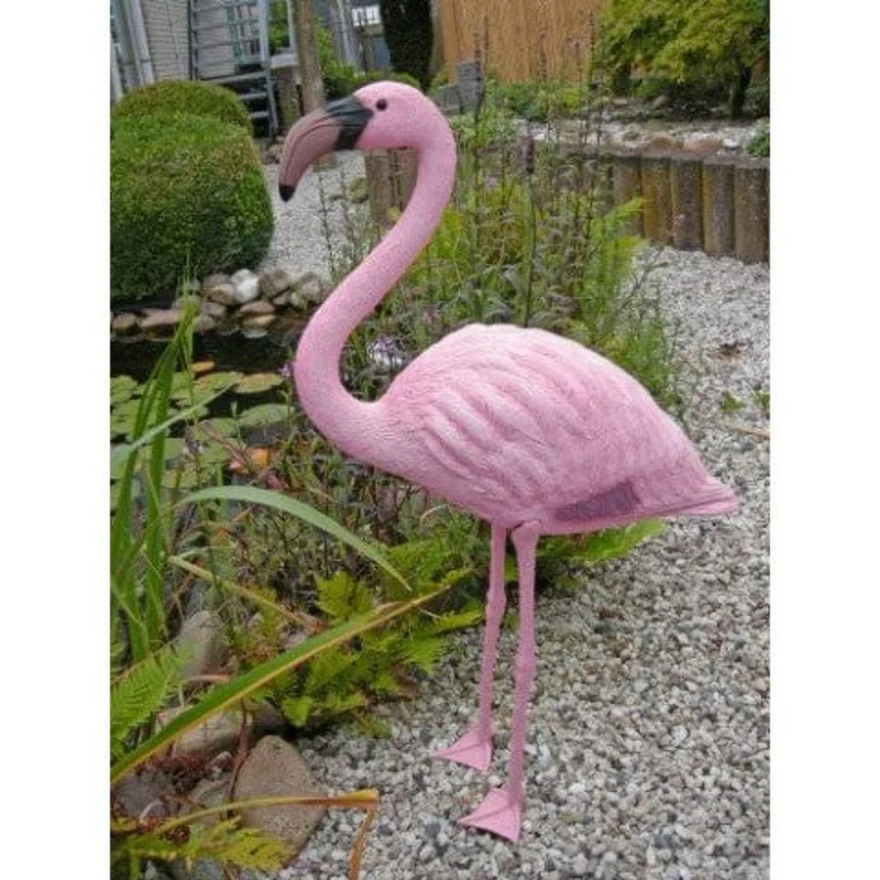 Flamant rose Imitation - Pied inclus - Hauteur 90CM
