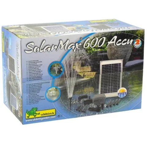 SolarMax 600 - Pompe à jet d'eau solaire avec accu - Ubbink