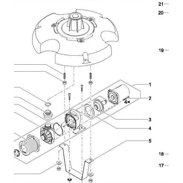 Pack Service PondJet Pompe de Remplacement Moteur - 42088