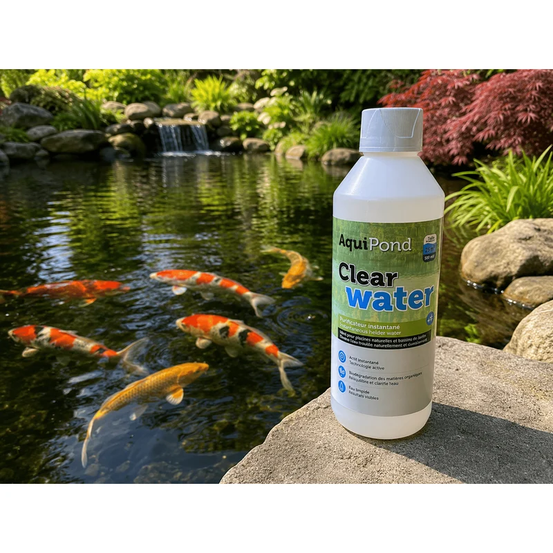 Aquipond ClearWater 25M³ - Agit efficacement sur l'eau verte - Clarifiant instantané
