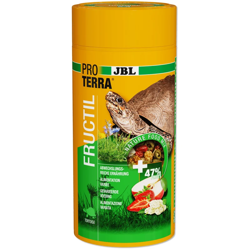 ProTerra JBL Fructil - Aliment de base aux fruits pour une alimentation variée de toutes les tortues terrestres