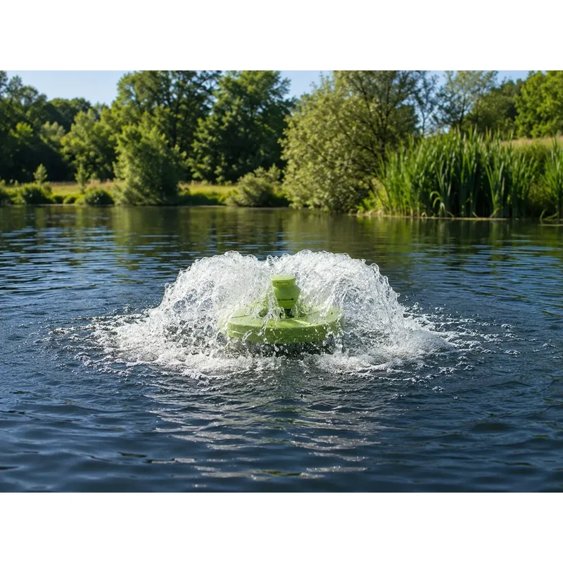 Aérateur de surface haute performance pour étang naturel - Aquitechnics - Émulseur pour étang