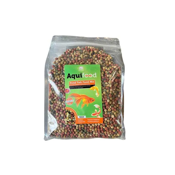 Aquifood Pond Fish Food Mix - Goldfish Floating - 6MM - 900G