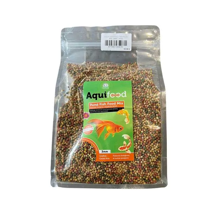 Aquifood Pond Fish Food Mix - Goldfish Floating - 3MM - 900G