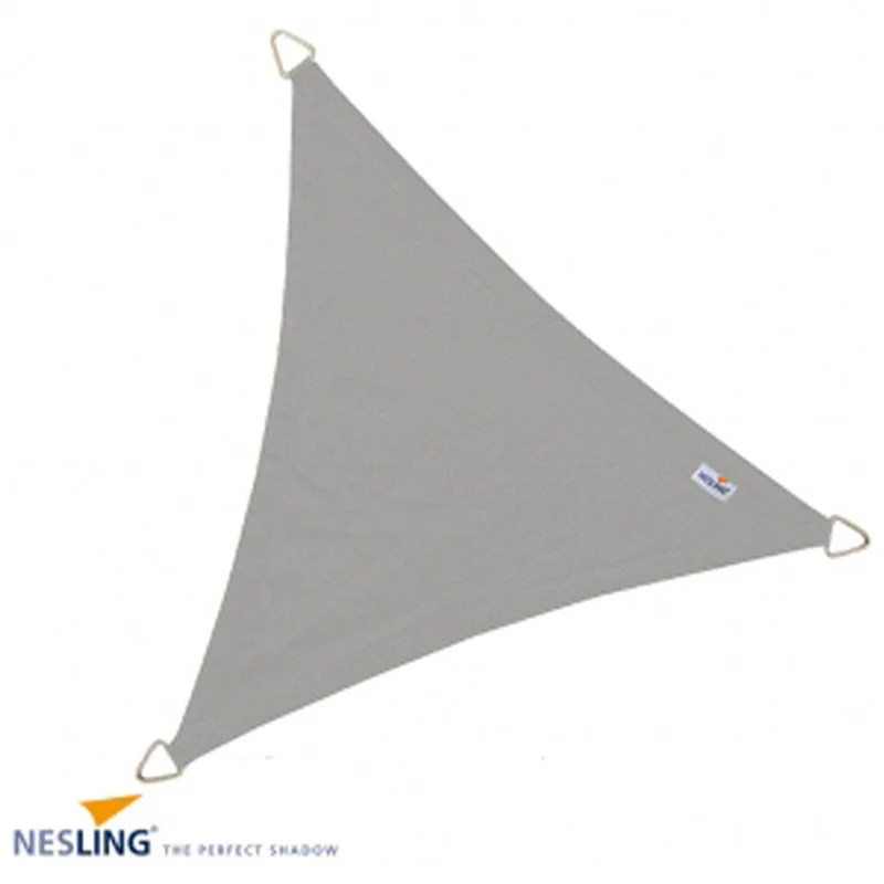 Toile d'ombrage triangle IMPERMEABLE 4M x 4M x 4M - Couleur Gris
