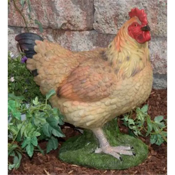 Poule "Jacqueline" en résine - Statue de poule - 30CM - Très réaliste