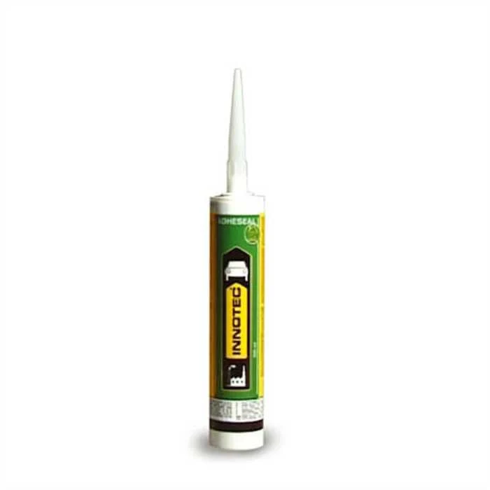 Colle sous-marine pour étang, aquarium, piscine et jacuzzi | Innotec Adheseal noire 290 ml dans cartouche DIN | Mastic d'étanchéité spécial | Colle pour bâche de bassin