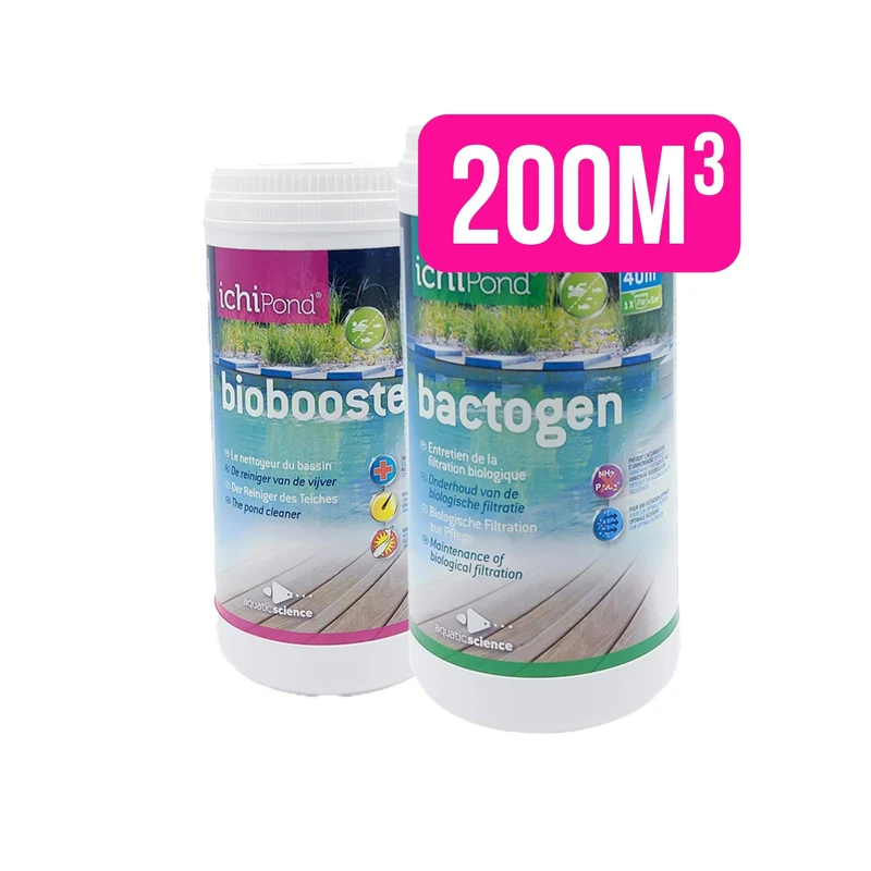 PACK Biobooster+ 200m³ + Bactogen 200m³ - Idéal pour un entretien complet