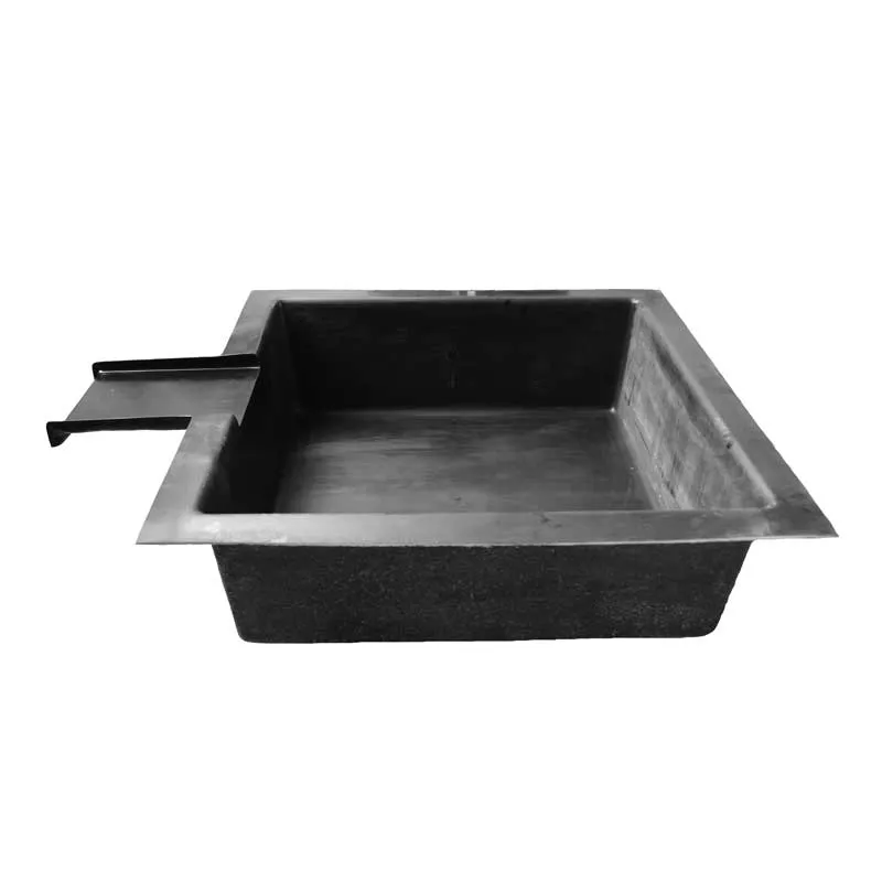 Bassin avec lame d'eau 120 x 120 x 35CM - Polyester - 504L