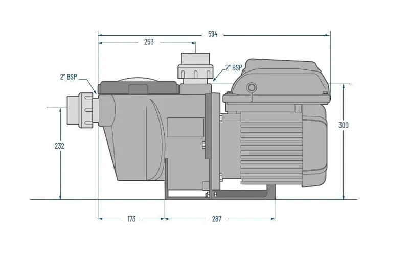 Pentair WhisperFlo VS2 Variabele Zwembadpomp