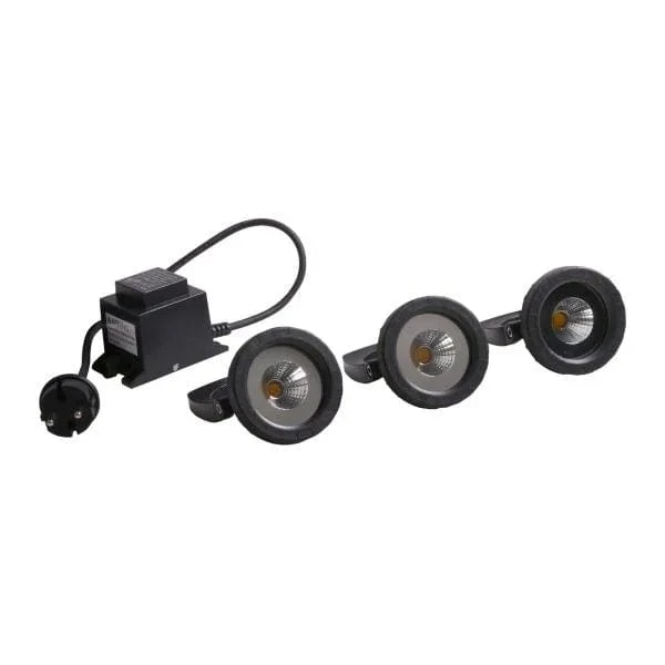 AquaForte jet d'eau kit d'éclairage 3 x 6 Watt