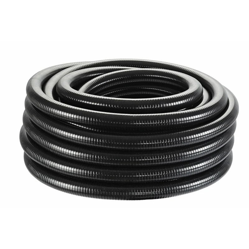 Tuyau spiralé noir 38mm - 1 1/2" - En rouleau de 25M - Oase