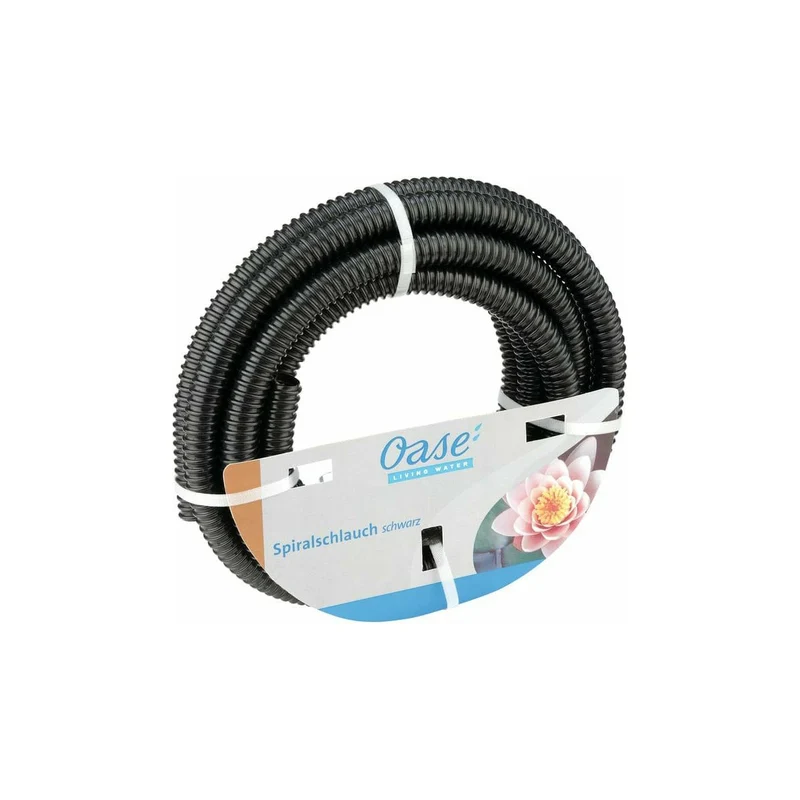 Tuyau spiralé noir 25mm - 1" - En rouleau de 5M - Oase