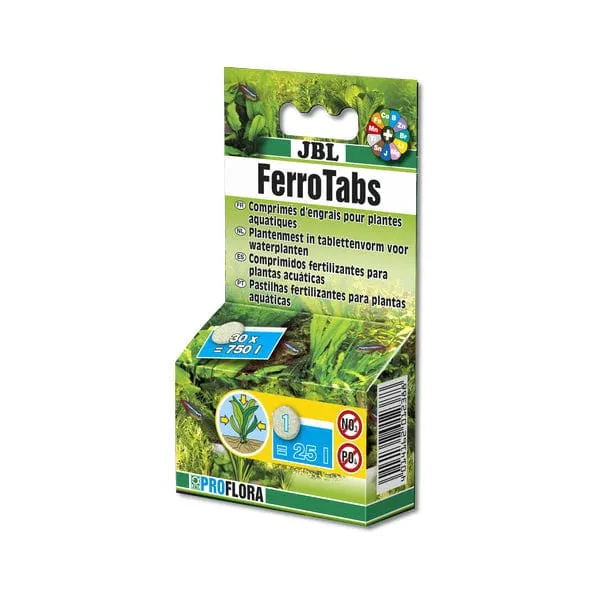 JBL FerroTabs - Fertilisant pour plantes en aquarium eau douce