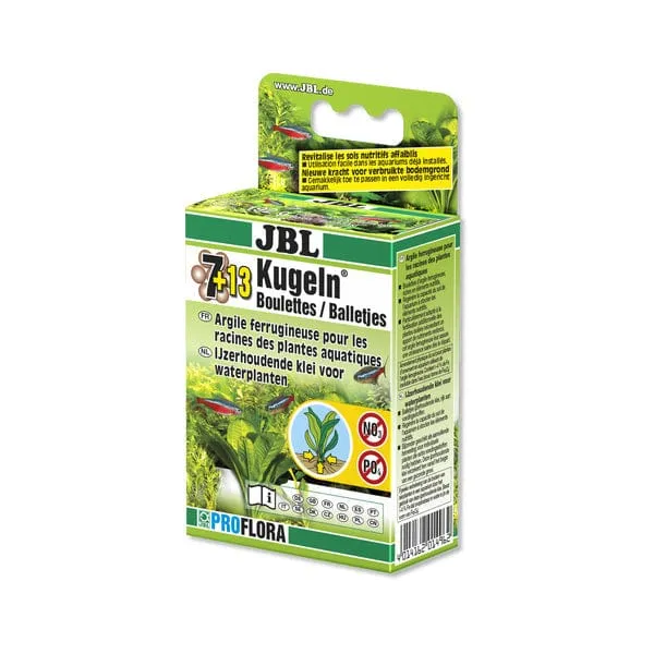 JBL Les 7 boulettes + 13 - Fertilisant racinaire pour aquarium d'eau douce (20 boules)