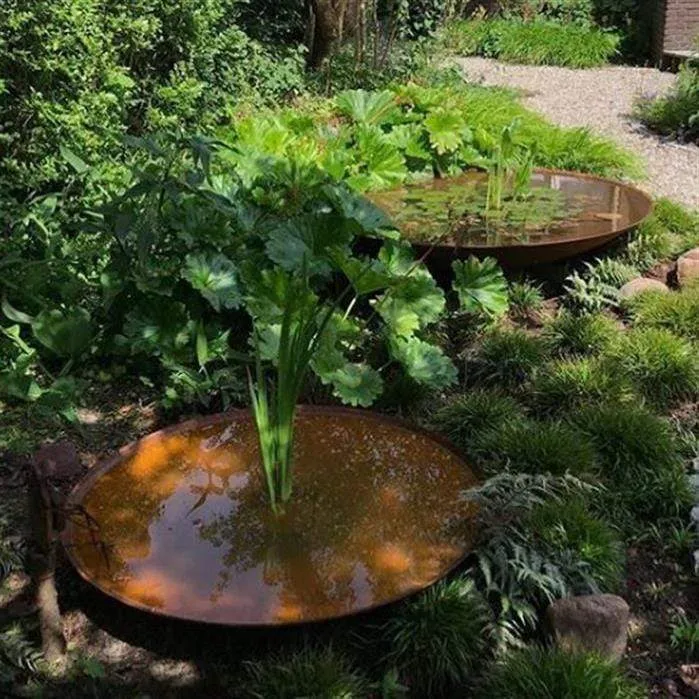 Bol d'eau en acier corten 150 x 31CM
