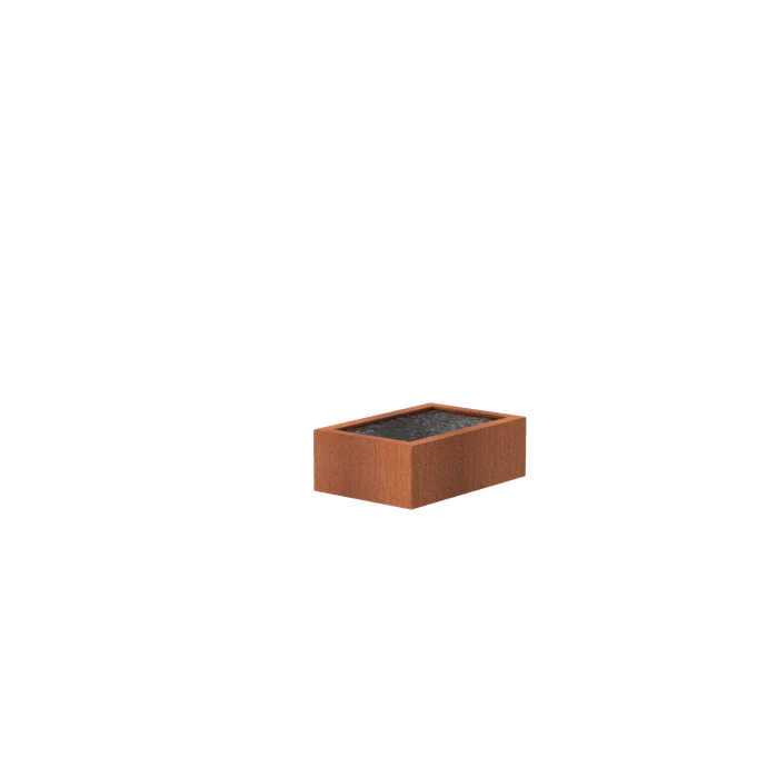 Bassin en acier corten 120 x 80 x 40CM - 3840L