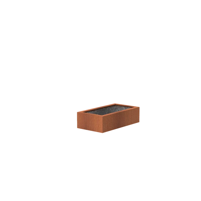 Bassin en acier corten 150 x 80 x 40CM - 4800L