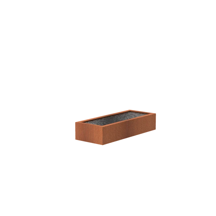 Bassin en acier corten 200 x 80 x 40CM - 6400L