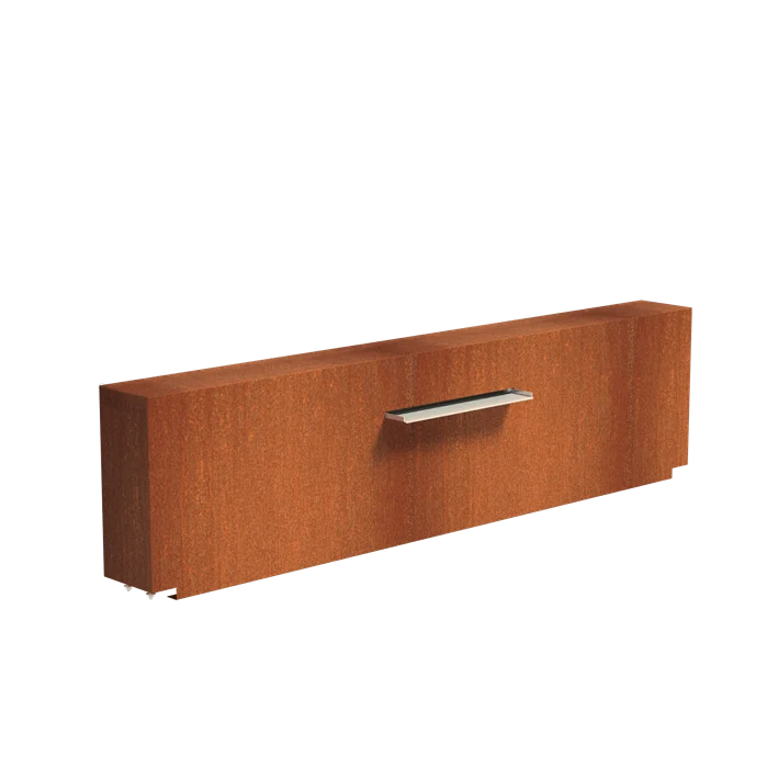 Bassin en acier corten 250 x 120 x 40CM - 12 000L