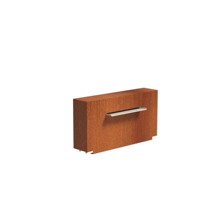 Bassin en acier corten 250 x 120 x 60CM - 18 000L