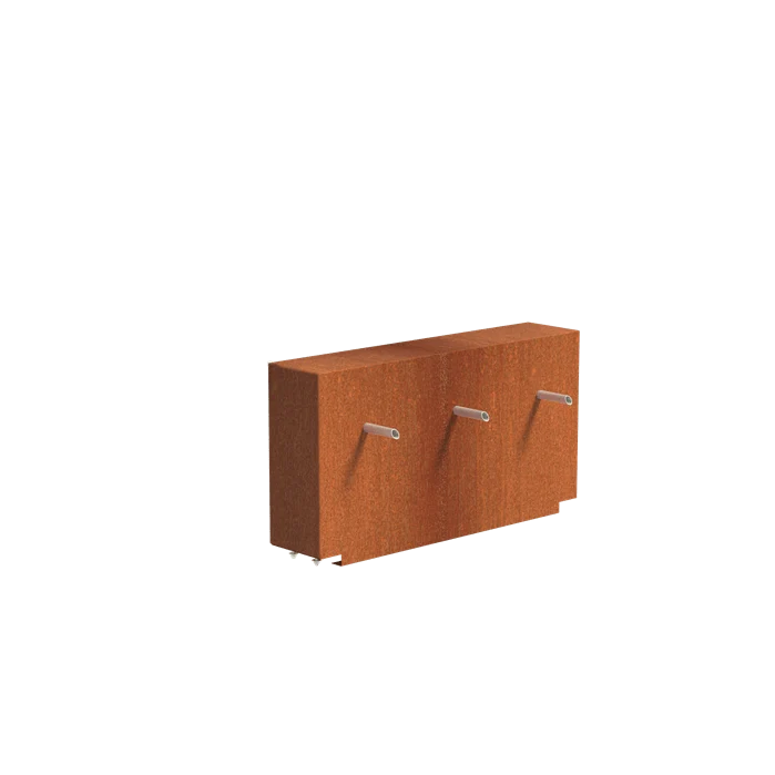 Bassin en acier corten 250 x 120 x 60CM - 18 000L