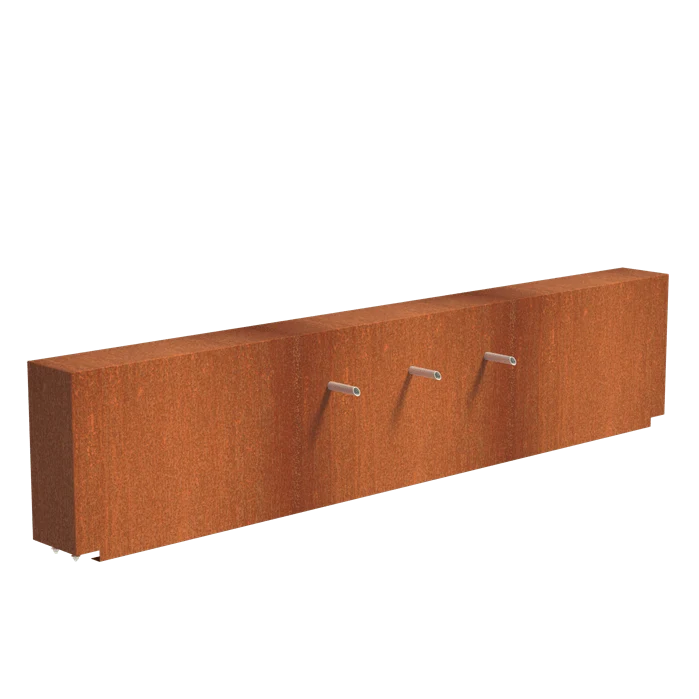 Bassin en acier corten 300 x 80 x 40CM - 9600L