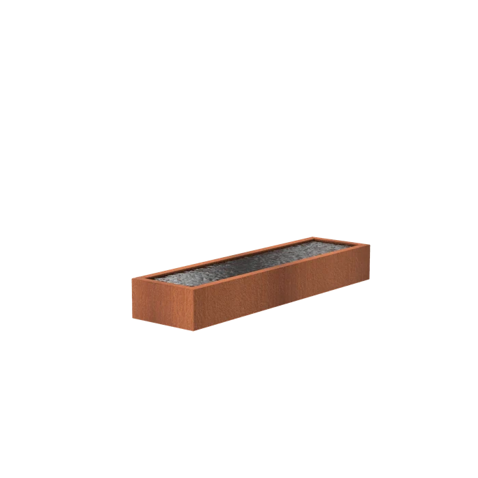 Bassin en acier corten 300 x 80 x 40CM - 9600L