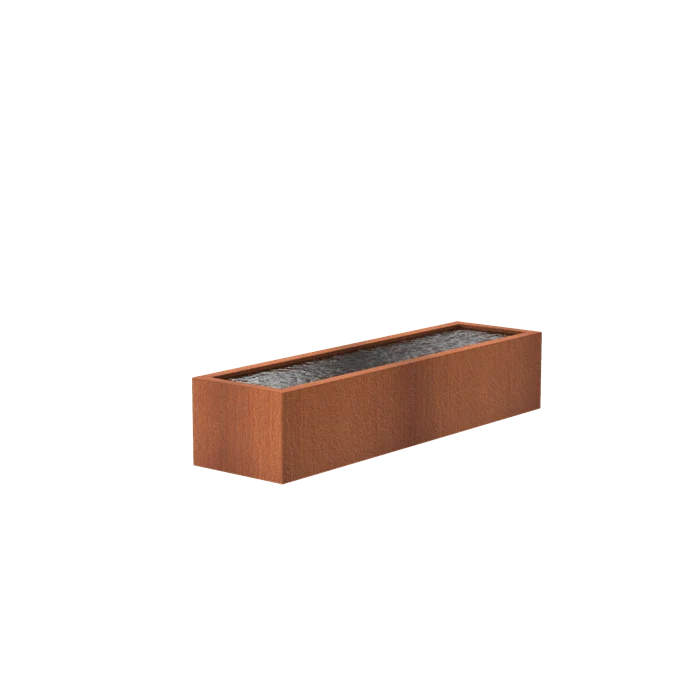 Bassin en acier corten 300 x 80 x 60CM - 14 400L
