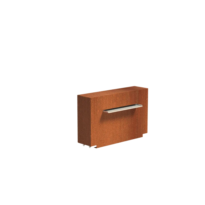Bassin en acier corten 300 x 100 x 40CM - 1200L