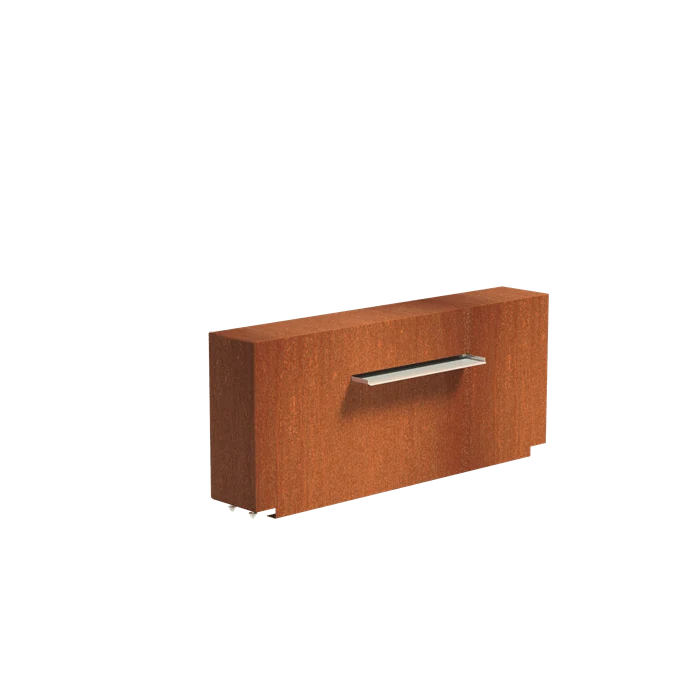 Bassin en acier corten 300 x 150 x 40CM - 1800L