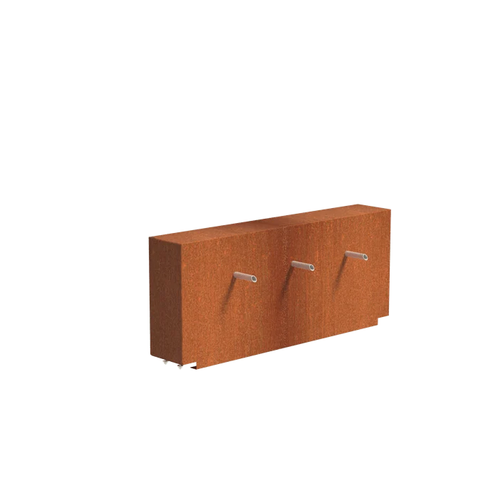 Bassin en acier corten 300 x 150 x 40CM - 1800L