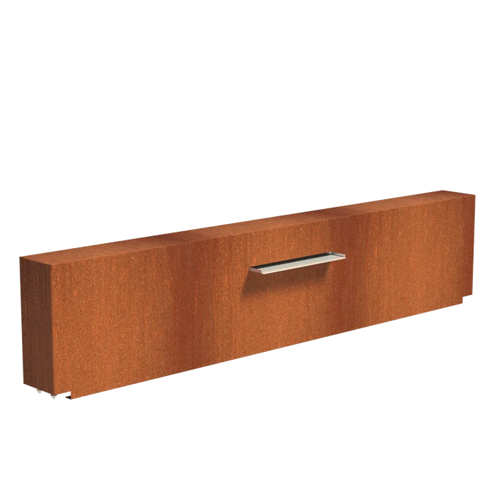 Bassin en acier corten 300 x 150 x 60CM - 2700L
