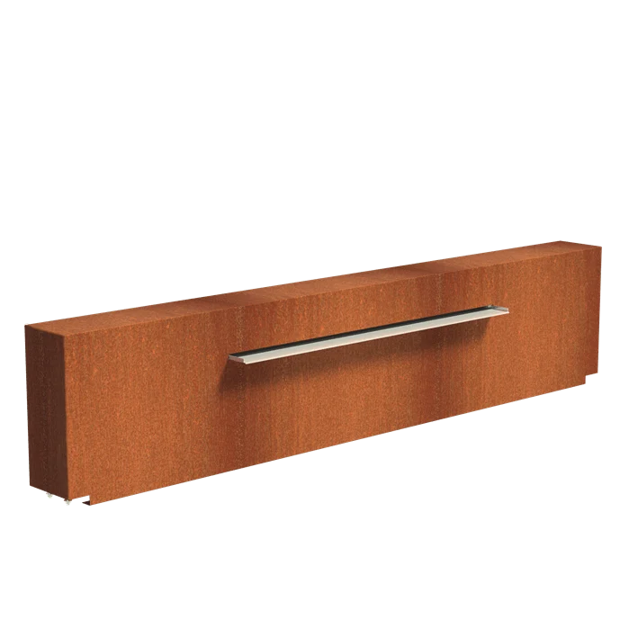 Bassin en acier corten 300 x 200 x 40CM - 2400L