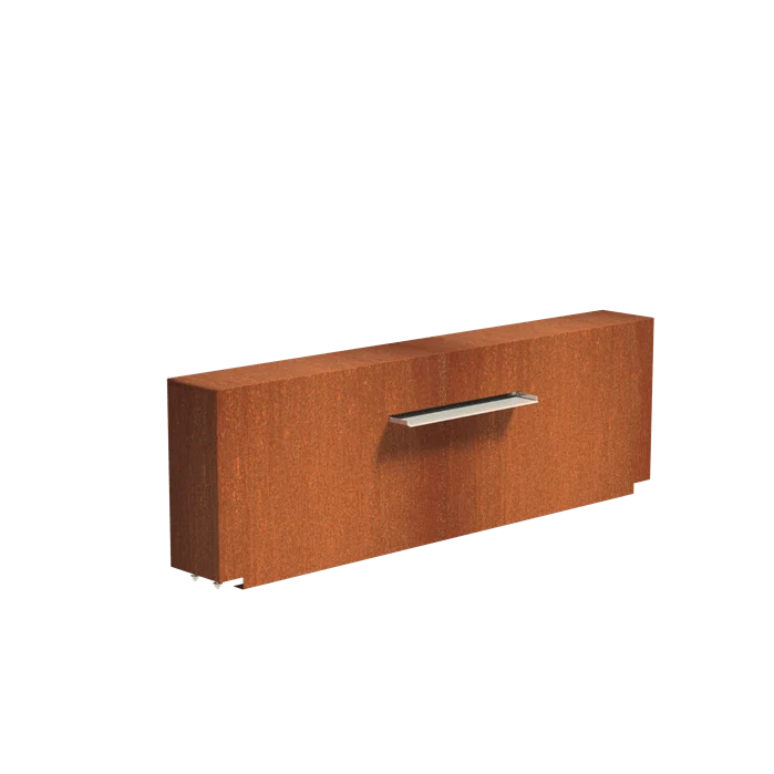 Bassin en acier corten 300 x 200 x 40CM - 2400L
