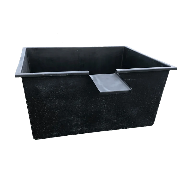 Bassin avec lame d’eau 170 x 140 x 80CM - Polyester - 1904L