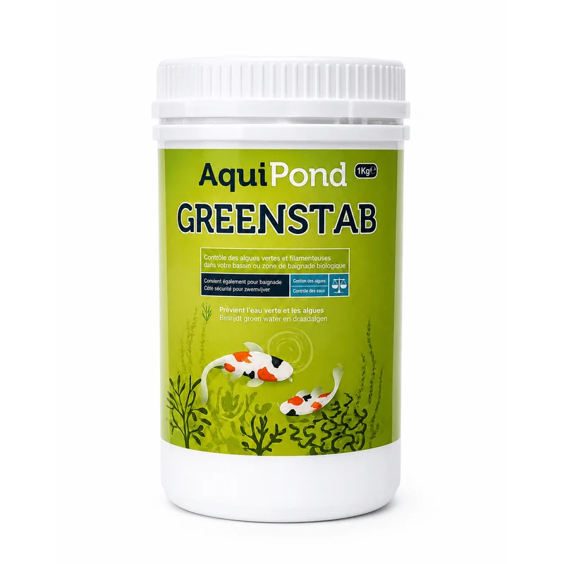 Aquipond Greenstab - Traitement naturel contre les algues du bassin (même en hiver)