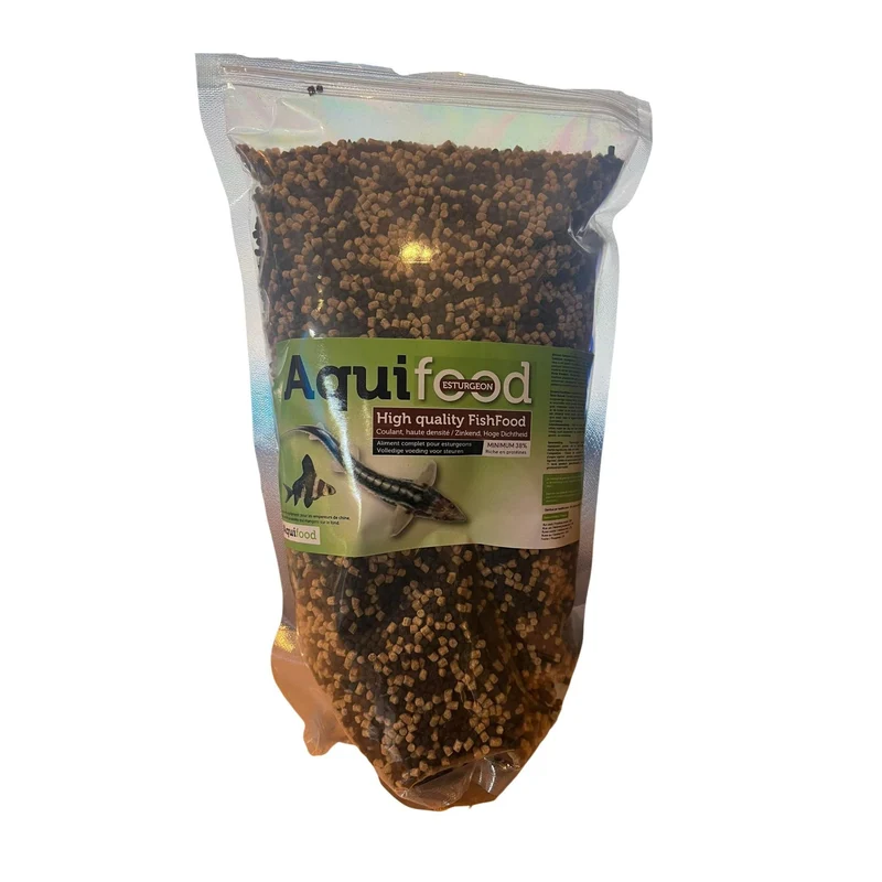 Aquifood Esturgeon - 3MM - 1550G / 2500ML- Pour Esturgeons jusqu'à 25CM