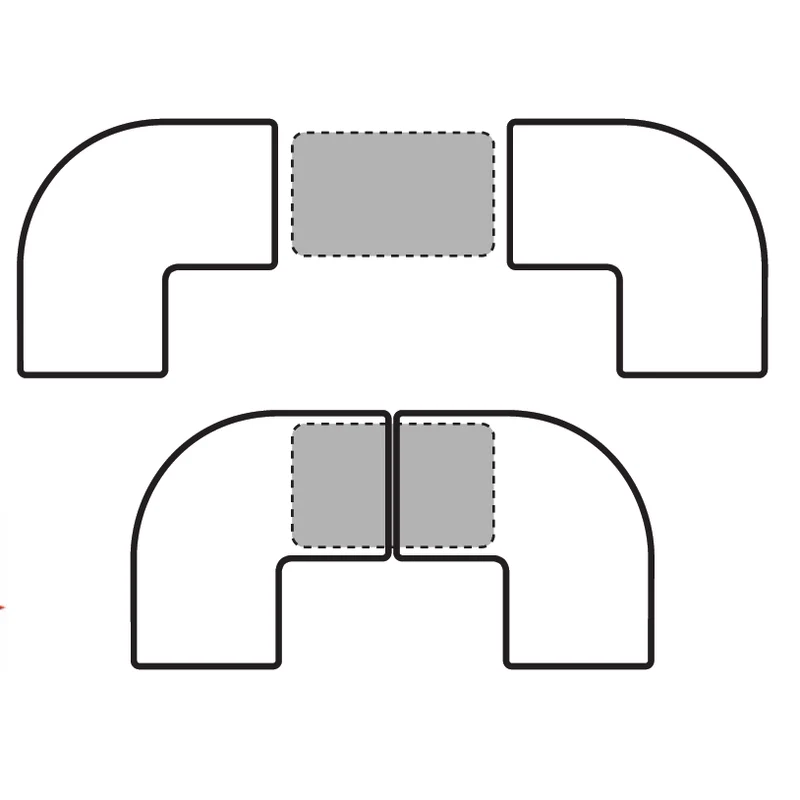 Pièce de connexion PVC - À coller - Sous pression