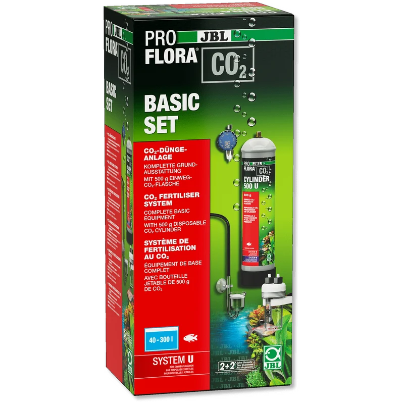 JBL PROFLORA CO2 BASIC SET U Kit complet de fertilisation au CO2 avec bouteille à usage unique, pour des plantes d’aquarium belles et vigoureuses