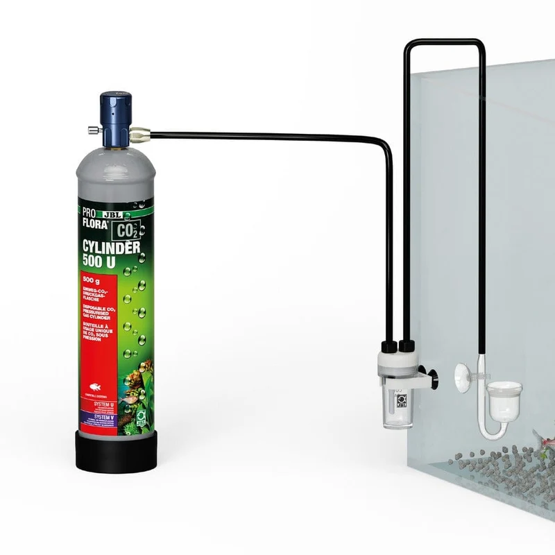 JBL PROFLORA CO2 BASIC SET U Kit complet de fertilisation au CO2 avec bouteille à usage unique, pour des plantes d’aquarium belles et vigoureuses