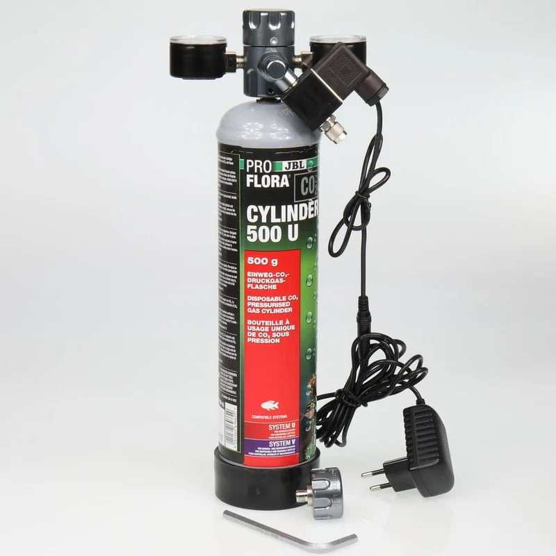 JBL PROFLORA CO2 REGULATOR PROFESSIONAL - Détendeur pour systèmes de fertilisation au CO2 des plantes d'aquarium, avec 2 manomètres et 1 électrovanne pour coupure nocturne.