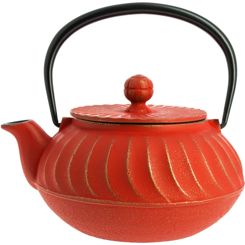 Tetera Iwachu Nami Roja-Dorada - 650 ml