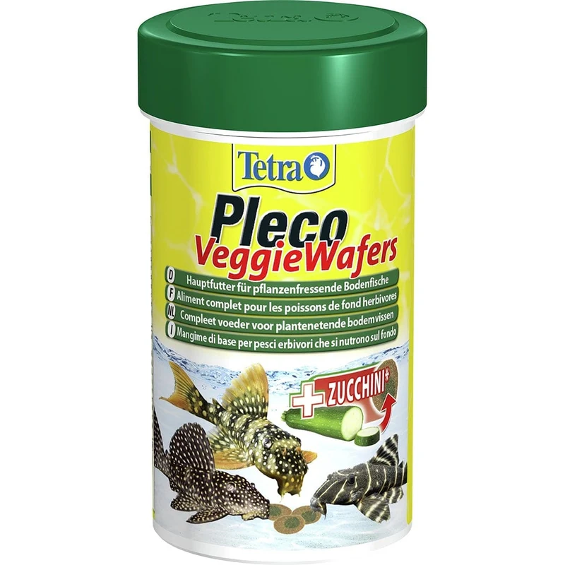 Pleco veggie wafers 100ML - Aliment complet pour poissons de fond herbivores