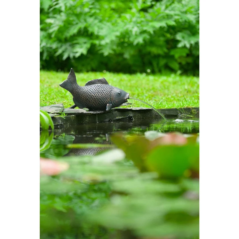 Gargouille Poisson XL 19CM - Cracheur pour petit jeu d'eau - Ubbink