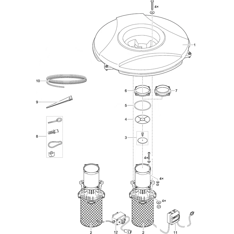 Pièces détachées pour AirFlo 1,5 kW / 230 V