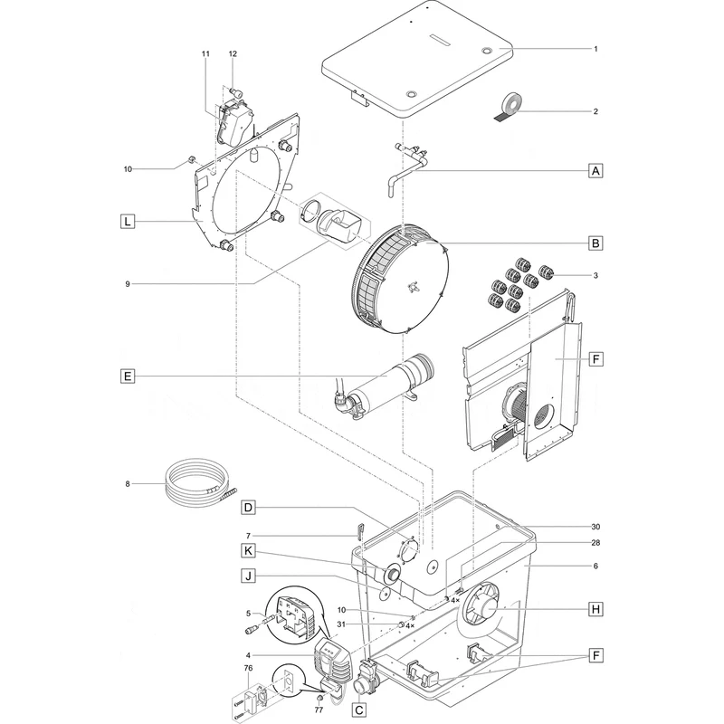 Pièces détachées pour ProfiClear Premium Compact-M pompage OC