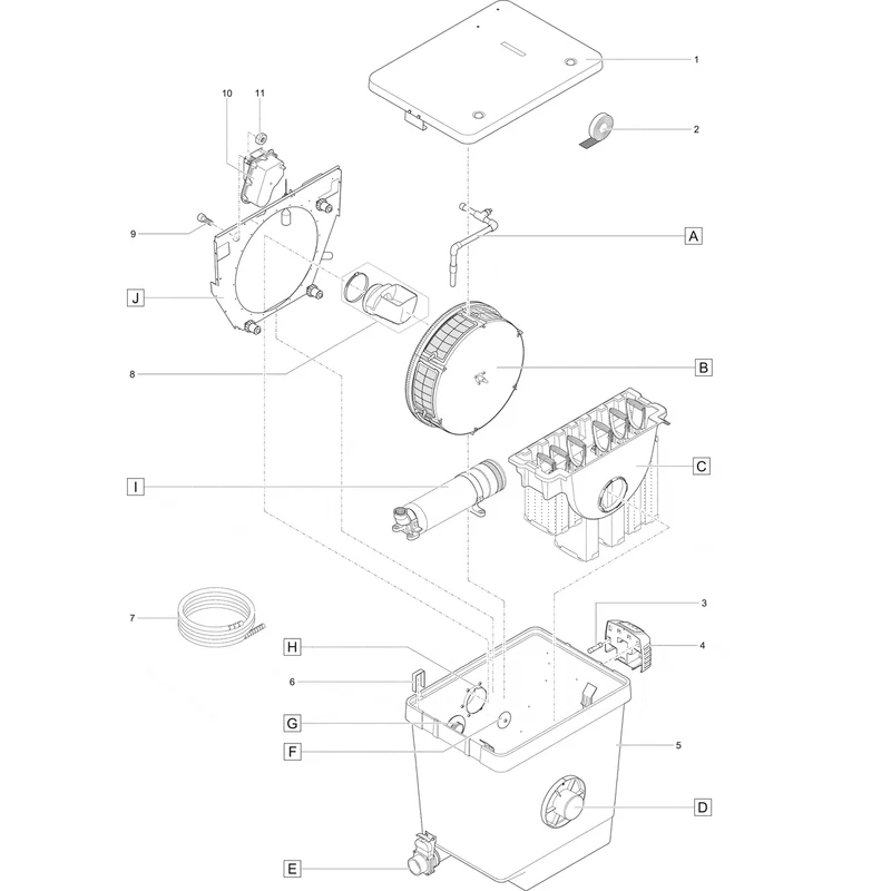 Pièces détachées pour BioTec Premium 80000 pompage OC