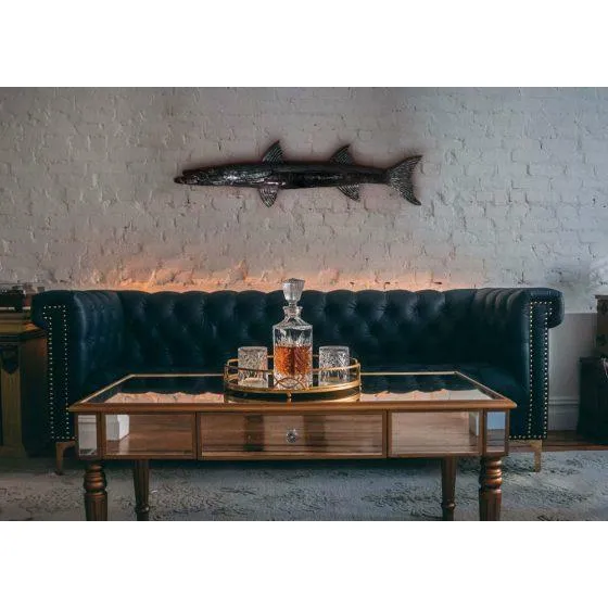 Barracuda - Poisson décoratif en métal recyclé